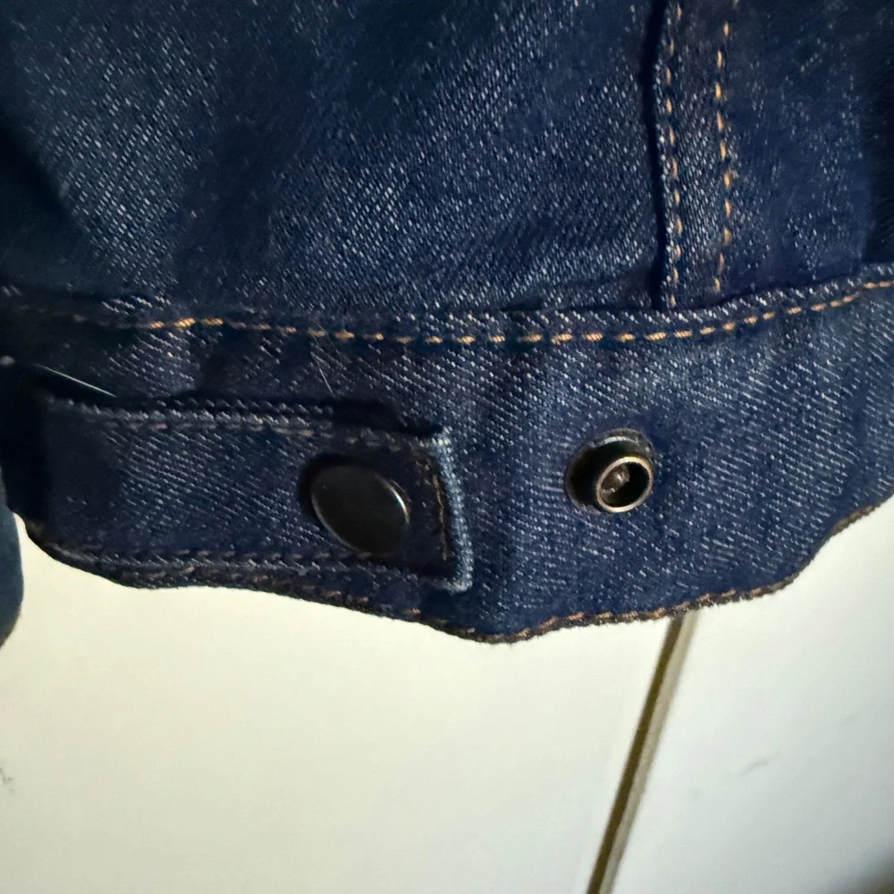 Vintage VanCort Sherpa‎ Lined Trucker Denim Jean Jacket Kids Size 18 XL